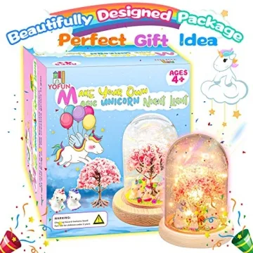 YOFUN Make Your Own Unicorn Night Light Kit for Creative Kids
