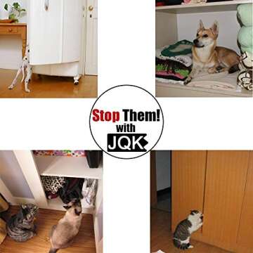 JQK Cabinet Door Catch, Stainless Steel Closet Catches 2 Pack with Strong Magnetic, 1.2mm Thickness Furniture Catch, CC1-P …