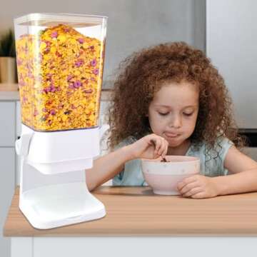 Cereal Dispenser Countertop - 5L Storage Containers in 2Pc Set