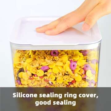 Cereal Dispenser Countertop - 5L Storage Containers in 2Pc Set