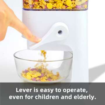 Cereal Dispenser Countertop - 5L Storage Containers in 2Pc Set