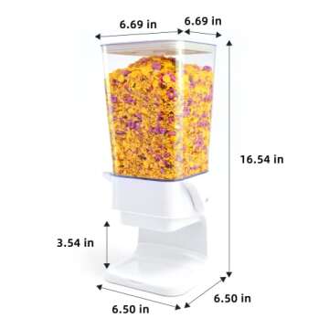 Cereal Dispenser Countertop - 5L Storage Containers in 2Pc Set