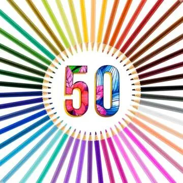 Vibrant 50 Piece Colored Pencil Set for All Ages