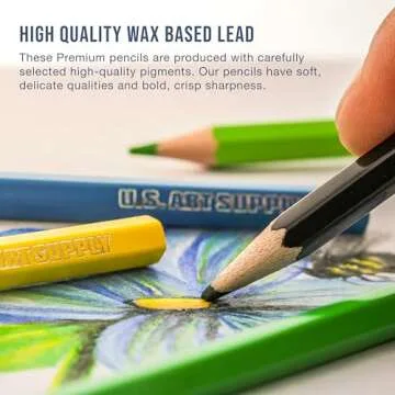 Vibrant 50 Piece Colored Pencil Set for All Ages