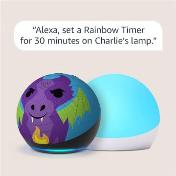 Echo Dot Kids Dragon with Echo Glow Bundle for Fun Learning