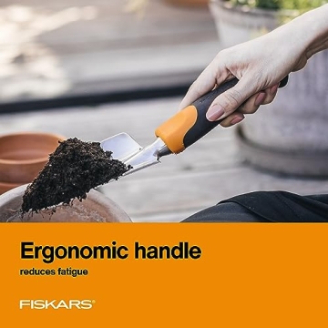 Fiskars Ergo Garden Trowel for Efficient Digging and Planting
