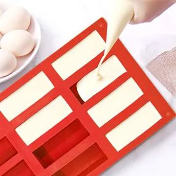 Set of 3 Silicone Molds for Baking and Crafts