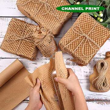 Honeycomb Cushioning Wrap Roll - Ideal for Packing & Gifts