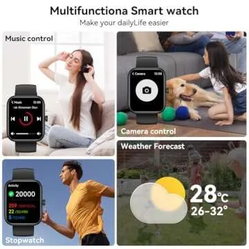 Smart Watch for Men Women with Alexa & Fitness Tracker