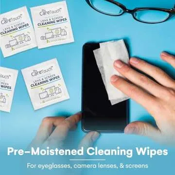 Care Touch Lens Wipes - Perfect for Glasses & Screens - Gentle and Portable