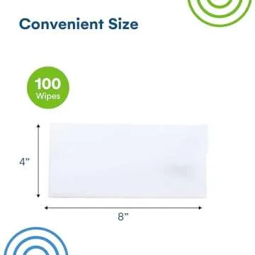 Care Touch Lens Wipes - 100 Individually Wrapped Cleaning Wipes