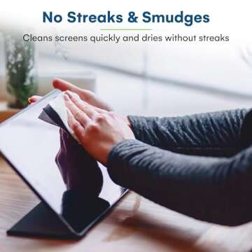 Care Touch Lens Wipes - 100 Individually Wrapped Cleaning Wipes