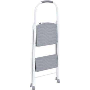 Rubbermaid 2-Step Steel Step Stool Ladder with Grip
