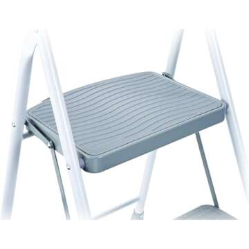 Rubbermaid 2-Step Steel Step Stool Ladder with Grip