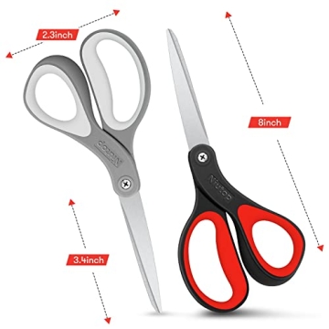 Niutop Heavy Duty Comfort Grip Scissors for All Uses