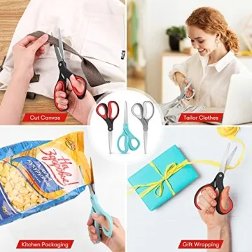 Niutop Heavy Duty Comfort Grip Scissors for All Uses