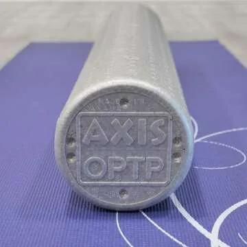 OPTP Silver AXIS Foam Roller, Moderate Density for Sports Medicine, Physical Therapy, Pilates, Yoga - Myofascial Release on Trigger Points (Silver Moderate Density, 36" x 6" Round)
