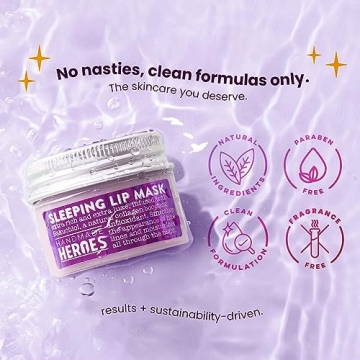 Natural Vegan Lip Mask Overnight Moisturizer for Dry Lips