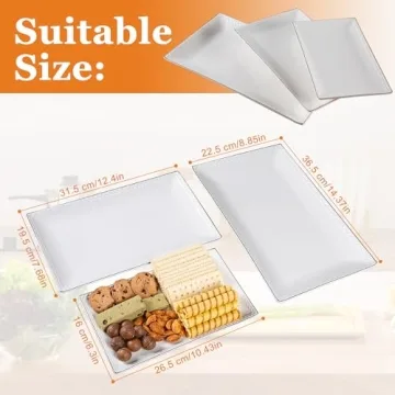 Elegant Kassel Ceramic Serving Platters Set for Entertaining