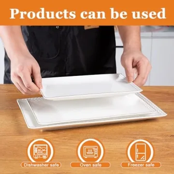 Elegant Kassel Ceramic Serving Platters Set for Entertaining