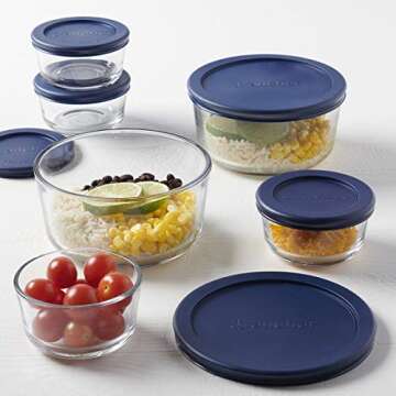 Anchor Hocking Glass Storage Set - 12 Durable Containers