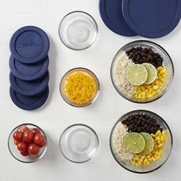 Anchor Hocking Glass Storage Set - 12 Durable Containers
