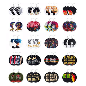 20 Pairs African Earrings for Women: Vibrant Statement Ethnic Dangle Jewelry