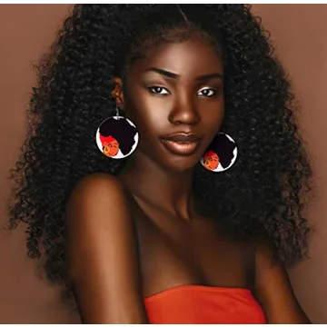 Vibrant 20 Pairs African Wooden Earrings for Stylish Women