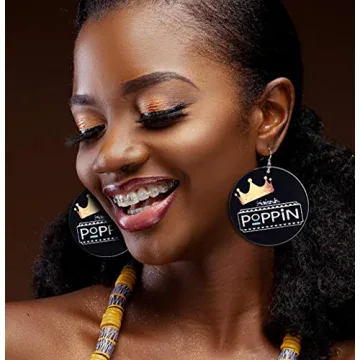 Vibrant 20 Pairs African Wooden Earrings for Stylish Women