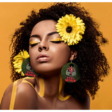 Vibrant 20 Pairs African Wooden Earrings for Stylish Women