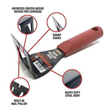 Zenith by Danco Trim Puller Mini ZN700051, Compact and Lightweight Tool for Easy Baseboard and Trim ...