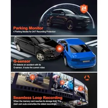 Yeecore Dual Dash Cam 4K HDR GPS with WiFi and App