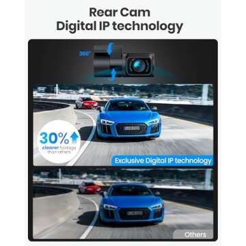 Yeecore Dual Dash Cam 4K HDR GPS with WiFi and App
