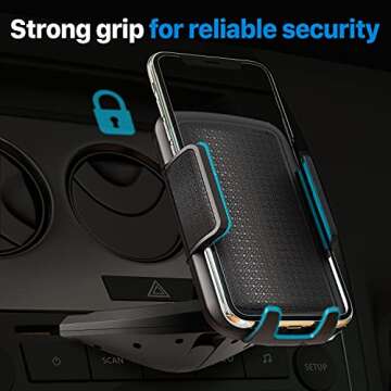 Bestrix Cell Phone Holder for Car, CD Slot Car Phone Holder, Hands Free Car Mount with Strong Grip Universal for iPhone14/13/12/11/11Pro/Xs MAX/XR/XS/X/8/7/6 Plus, Galaxy S22/S21/S20/S10+/S10e/S9/S9+