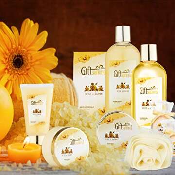 Spa Gift Basket Rose & Jasmine Fragrance Perfect Gift Set