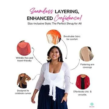 Lightweight Plus Size Shrug for Elegant Summer Style