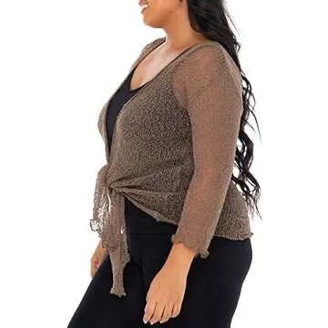 Lightweight Plus Size Shrug for Elegant Summer Style
