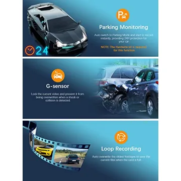 ARIFAYZ 1080P Dash Cam with WiFi & Night Vision