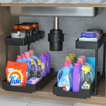 JUJEKWK Under Sink Organizer - Stylish Storage Solution