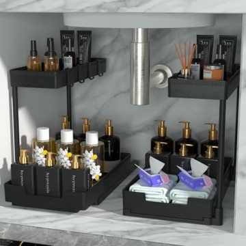 JUJEKWK Under Sink Organizer - Stylish Storage Solution