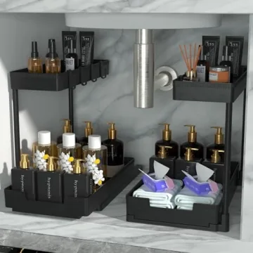 JUJEKWK Under Sink Organizer - Stylish Storage Solution