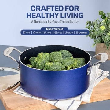 GRANITESTONE 20 Pc Nonstick Cookware Set for Easy Cooking