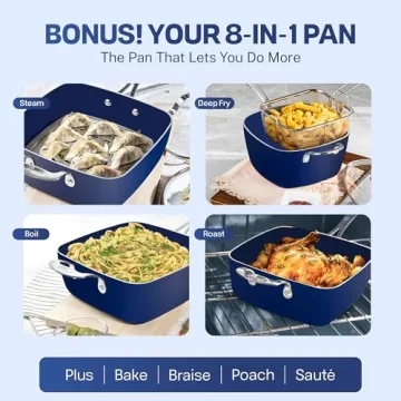 GRANITESTONE 20 Pc Nonstick Cookware Set for Easy Cooking