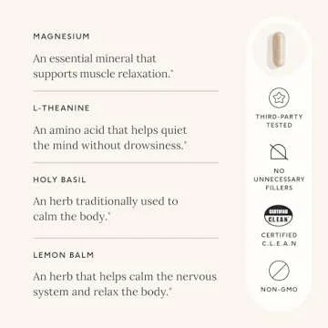 Care/of Stress Less - Stress Relief Supplements for Stress Management, Stress Vitamins for Women & Men - Free Wellness Tracker APP, C.L.E.A.N. & Non-GMO Stress Supplements for Adults, 30 Count