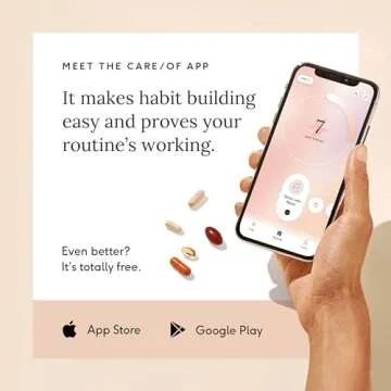 Care/of Stress Less - Stress Relief Supplements for Stress Management, Stress Vitamins for Women & Men - Free Wellness Tracker APP, C.L.E.A.N. & Non-GMO Stress Supplements for Adults, 30 Count