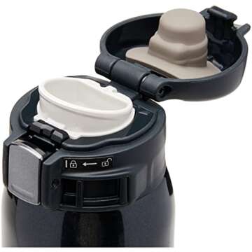 Zojirushi SM-SD60BC Stainless Steel Vacuum Insulated Mug, 1 Count (Pack of 1), Silky Black, 0.6 Liters