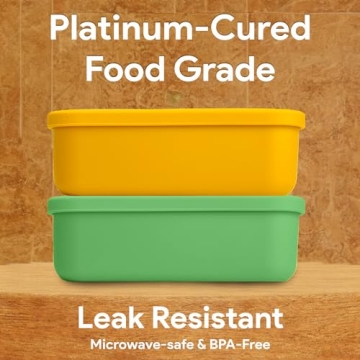 Premium Silicone Bento Box Set for Kids - Eco-Friendly & Versatile