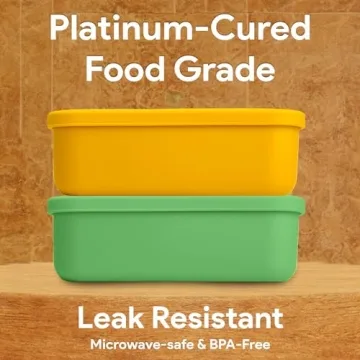 Premium Silicone Bento Box Set for Kids - Eco-Friendly & Versatile