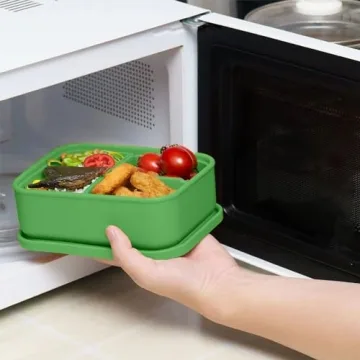 Premium Silicone Bento Box Set for Kids - Eco-Friendly & Versatile