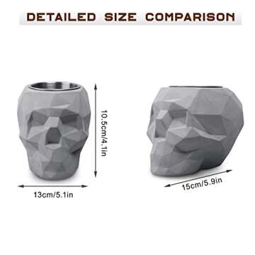 BRIAN & DANY Tabletop Fire Pit, Portable Mini Fireplace for Indoor and Outdoor Use